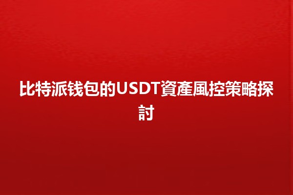 🪙 比特派钱包的USDT資產風控策略探討