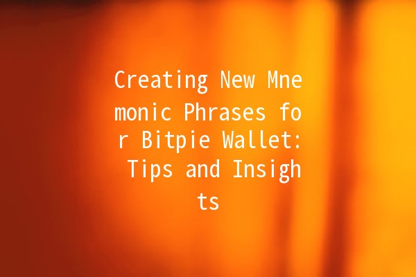 Creating New Mnemonic Phrases for Bitpie Wallet: Tips and Insights 🪙🔑