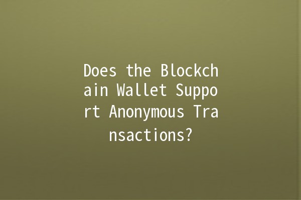 Does the Blockchain Wallet Support Anonymous Transactions? 🧐🔐